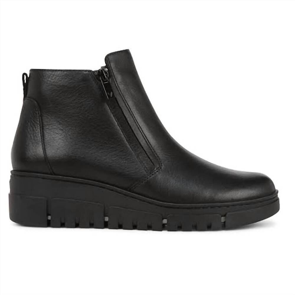 NEW VIONIC women's uptown sur ankle boot in black leather